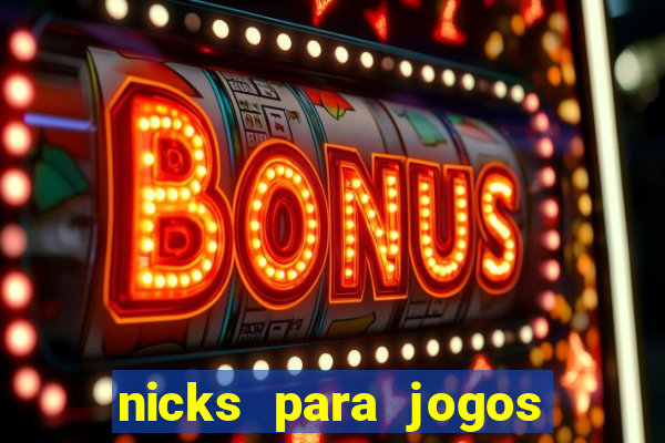 nicks para jogos de tiro